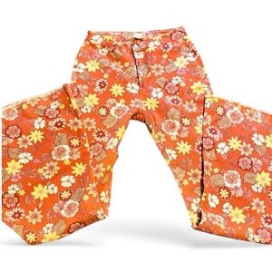 Altar’d State floral flare jeans size small